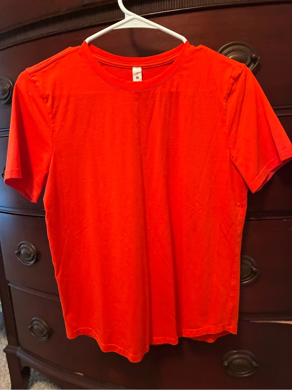 lululemon athletica Women's Short Sleeve Crew Tee - Vibrant Red-Orange